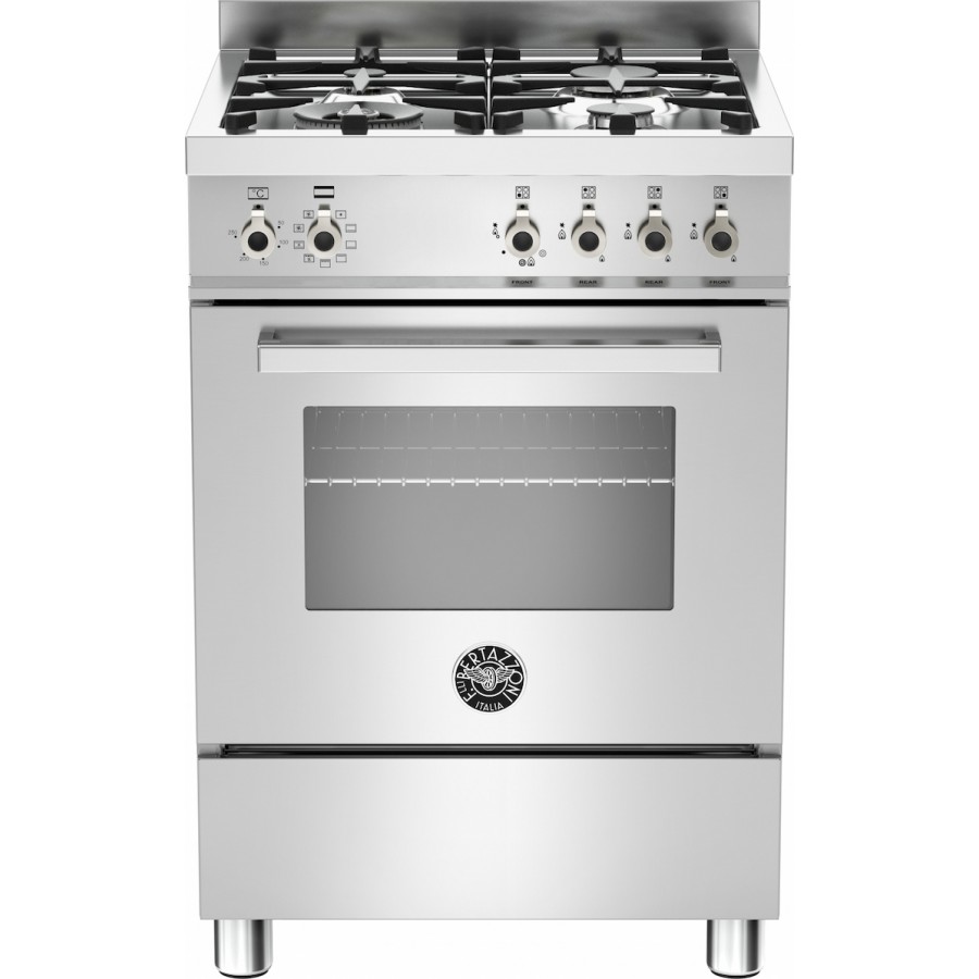 Bertazzoni PRO60 4 MFE S X E Κουζίνα με Εστίες Αερίου